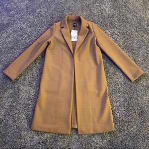 ZARA coat with lapel collar